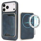 Kalebol Slim MagSafe Ring Magnetic Card Bag Leather Phone Case, For iPhone 17 Pro, For iPhone 17, For iPhone Air