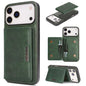 Kalebol Strong MagSafe Magnetic Two-Fold Card Bag Leather Phone Case, For iPhone Duo, For iPhone 18 Pro, For iPhone 18 Pro Max, For iPhone 17 Pro Max
