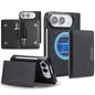 Kalebol Strong MagSafe Magnetic Two-Fold Card Bag Leather Phone Case, For iPhone Duo, For iPhone 18 Pro, For iPhone 18 Pro Max, For iPhone 17 Pro Max