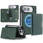 Kalebol Strong MagSafe Magnetic Two-Fold Card Bag Leather Phone Case, For iPhone Duo, For iPhone 18 Pro, For iPhone 18 Pro Max, For iPhone 17 Pro Max