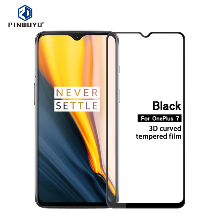 PINWUYO 9H 3D Curved Tempered Glass Film for OnePlus 7