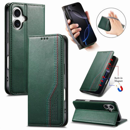 Elastic Wristband Magnetic Suction Leather Phone Case, For iPhone 18 Pro / 17 Pro, For iPhone 18 Pro Max / 17 Pro Max, For iPhone 17e / 16e, For iPhone 17, For iPhone Air, For iPhone 16 Pro Max
