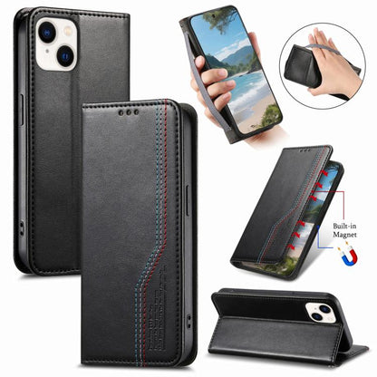 Elastic Wristband Magnetic Suction Leather Phone Case, For iPhone 16 Pro, For iPhone 16 Plus, For iPhone 16, For iPhone 15 Pro Max, For iPhone 15 Pro, For iPhone 15 Plus