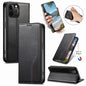 Elastic Wristband Magnetic Suction Leather Phone Case, For iPhone 16 Pro, For iPhone 16 Plus, For iPhone 16, For iPhone 15 Pro Max, For iPhone 15 Pro, For iPhone 15 Plus