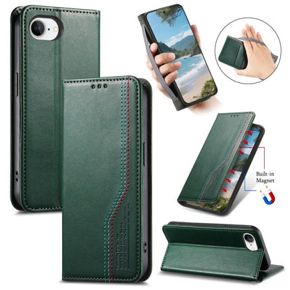 Elastic Wristband Magnetic Suction Leather Phone Case, For iPhone 18 Pro / 17 Pro, For iPhone 18 Pro Max / 17 Pro Max, For iPhone 17e / 16e, For iPhone 17, For iPhone Air, For iPhone 16 Pro Max