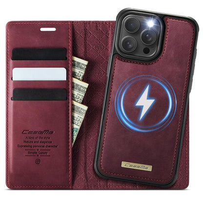 CaseMe C49 MagSafe RFID Blocking Detachable Wallet Leather Phone Case