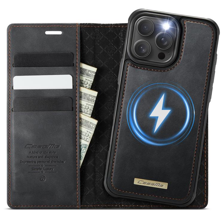 CaseMe C49 MagSafe RFID Blocking Detachable Wallet Leather Phone Case