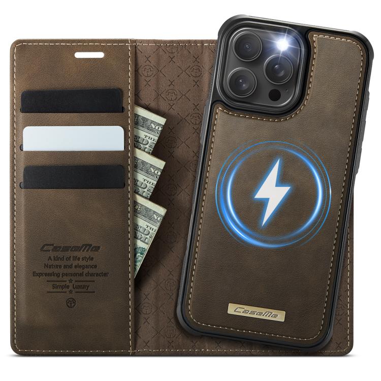 CaseMe C49 MagSafe RFID Blocking Detachable Wallet Leather Phone Case