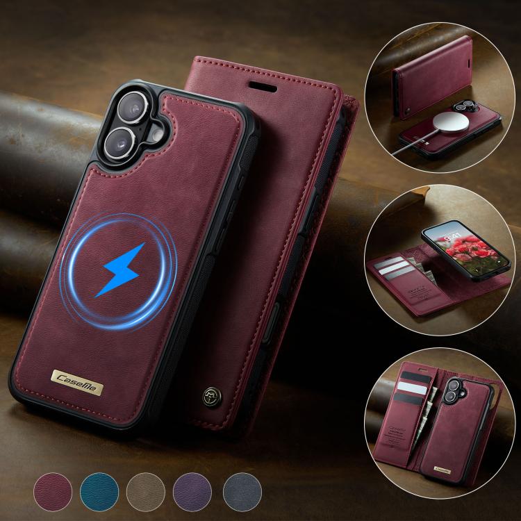CaseMe C49 MagSafe RFID Blocking Detachable Wallet Leather Phone Case