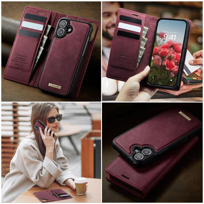 CaseMe C49 MagSafe RFID Blocking Detachable Wallet Leather Phone Case