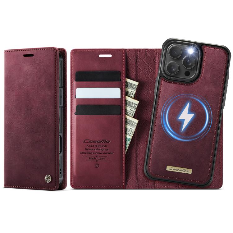 CaseMe C49 MagSafe RFID Blocking Detachable Wallet Leather Phone Case