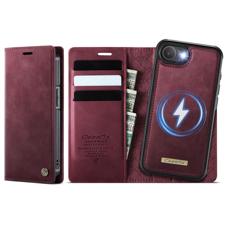 CaseMe C49 MagSafe RFID Blocking Detachable Wallet Leather Phone Case