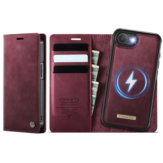 CaseMe C49 MagSafe RFID Blocking Detachable Wallet Leather Phone Case
