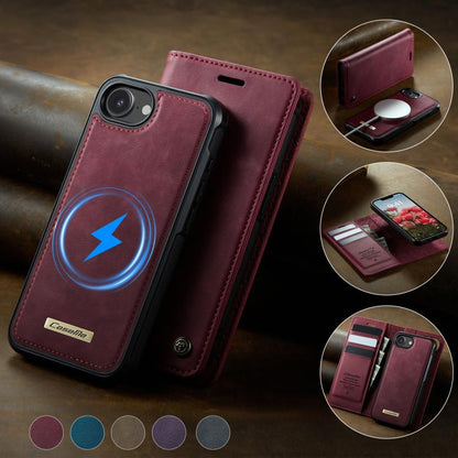 CaseMe C49 MagSafe RFID Blocking Detachable Wallet Leather Phone Case