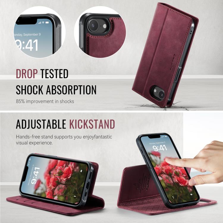 CaseMe C49 MagSafe RFID Blocking Detachable Wallet Leather Phone Case