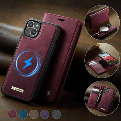 CaseMe C49 MagSafe RFID Blocking Detachable Wallet Leather Phone Case