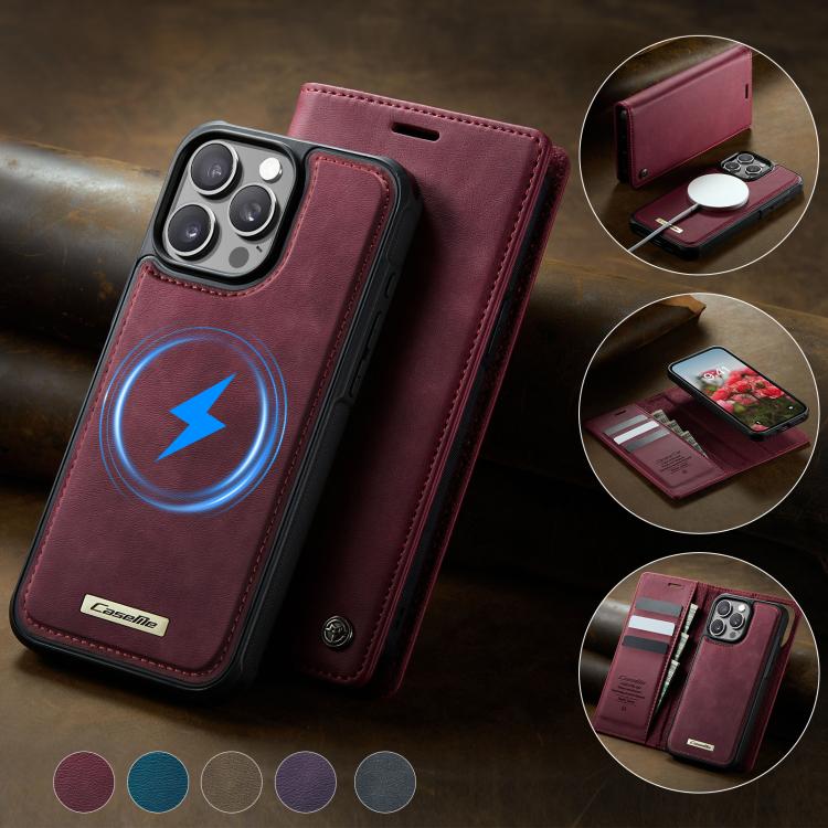 CaseMe C49 MagSafe RFID Blocking Detachable Wallet Leather Phone Case, For iPhone 12 Pro Max, For iPhone 11 Pro Max, For iPhone 11, For iPhone 11 Pro