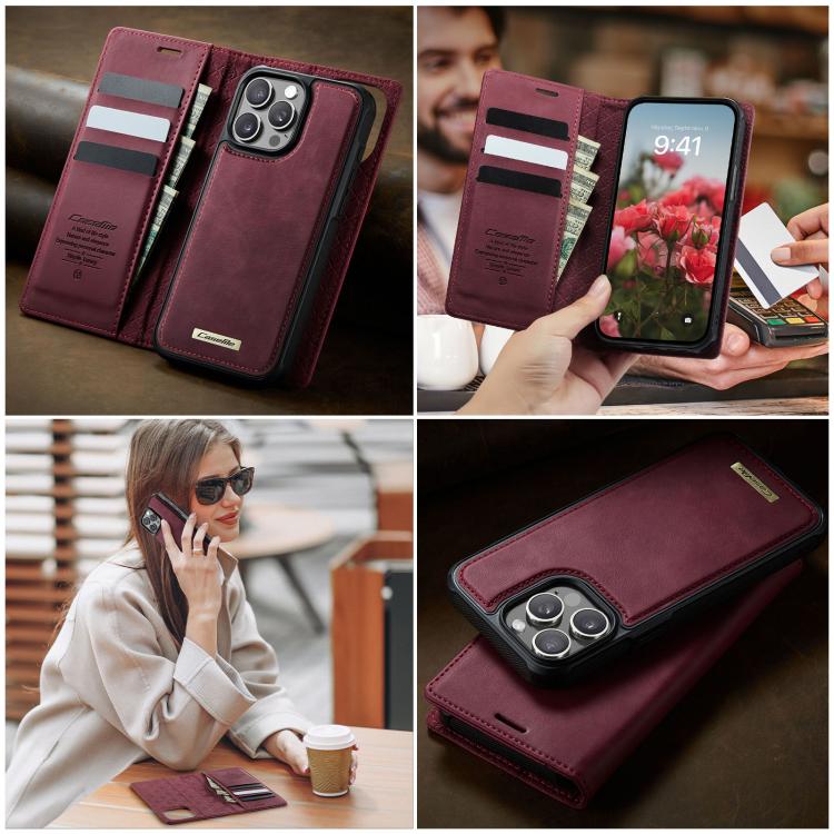 CaseMe C49 MagSafe RFID Blocking Detachable Wallet Leather Phone Case, For iPhone 12 Pro Max, For iPhone 11 Pro Max, For iPhone 11, For iPhone 11 Pro
