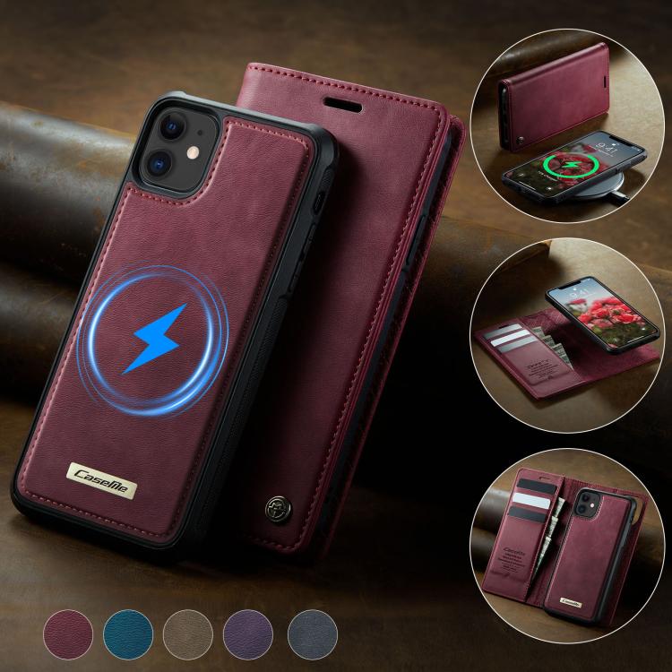 CaseMe C49 MagSafe RFID Blocking Detachable Wallet Leather Phone Case