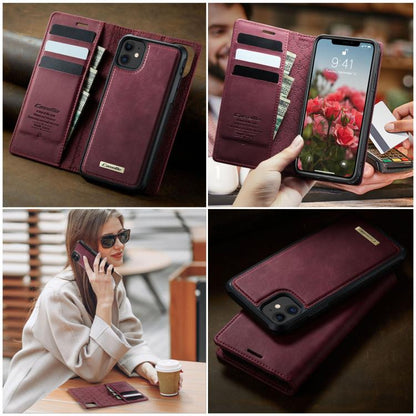 CaseMe C49 MagSafe RFID Blocking Detachable Wallet Leather Phone Case
