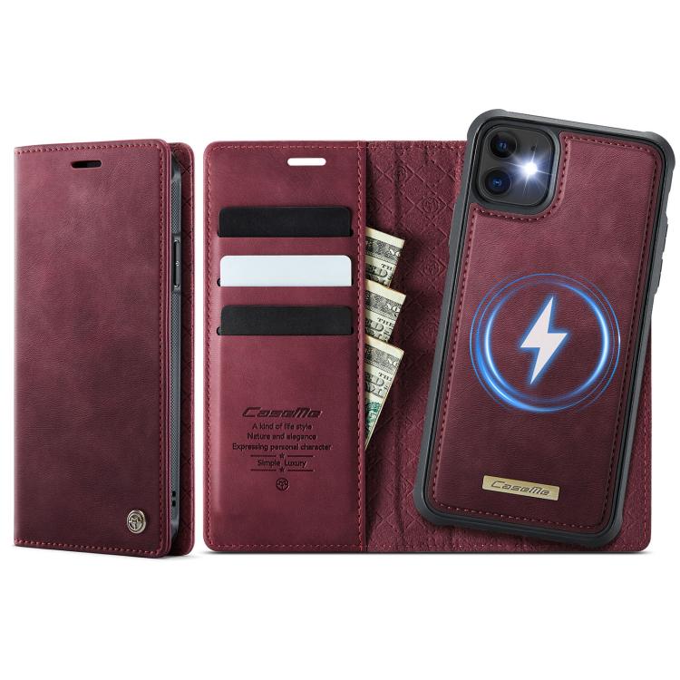 CaseMe C49 MagSafe RFID Blocking Detachable Wallet Leather Phone Case, For iPhone 12 Pro Max, For iPhone 11 Pro Max, For iPhone 11, For iPhone 11 Pro