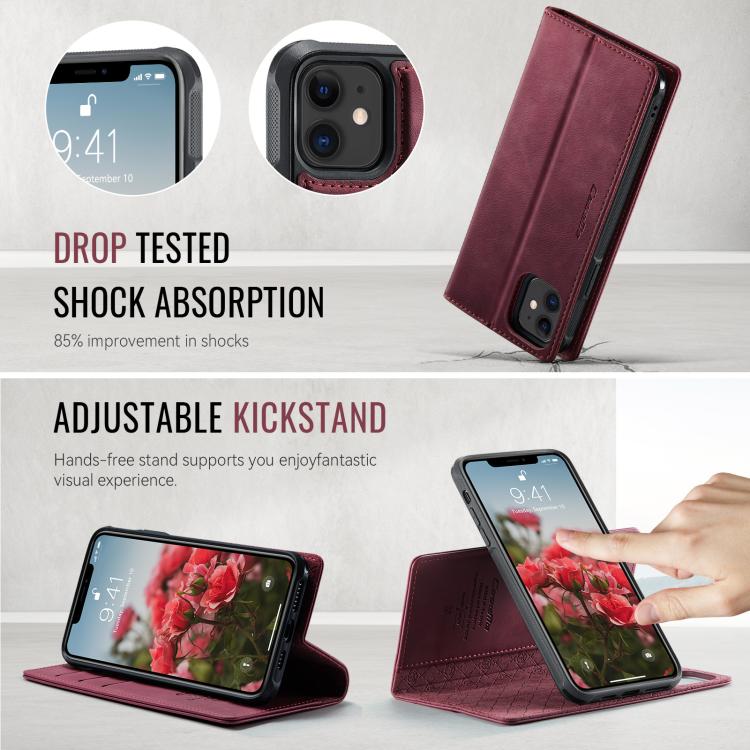 CaseMe C49 MagSafe RFID Blocking Detachable Wallet Leather Phone Case