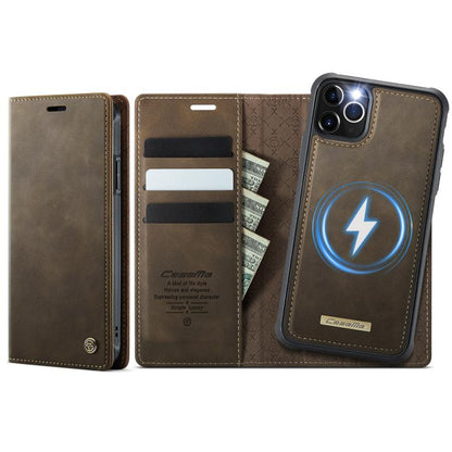 CaseMe C49 MagSafe RFID Blocking Detachable Wallet Leather Phone Case, For iPhone 13 Pro, For iPhone 13, For iPhone 12 Pro Max, For iPhone 11 Pro Max