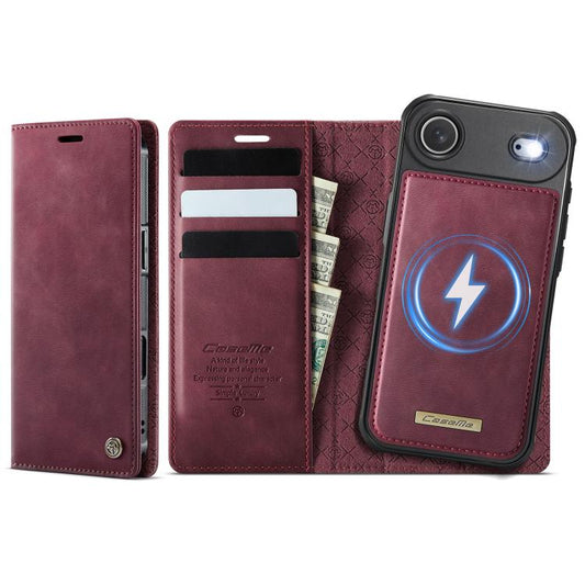 CaseMe C49 MagSafe RFID Blocking Detachable Wallet Leather Phone Case, For iPhone Air, For iPhone 16 Pro Max, For iPhone 16 Pro, For iPhone 16 Plus