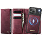 CaseMe C49 MagSafe RFID Blocking Detachable Wallet Leather Phone Case