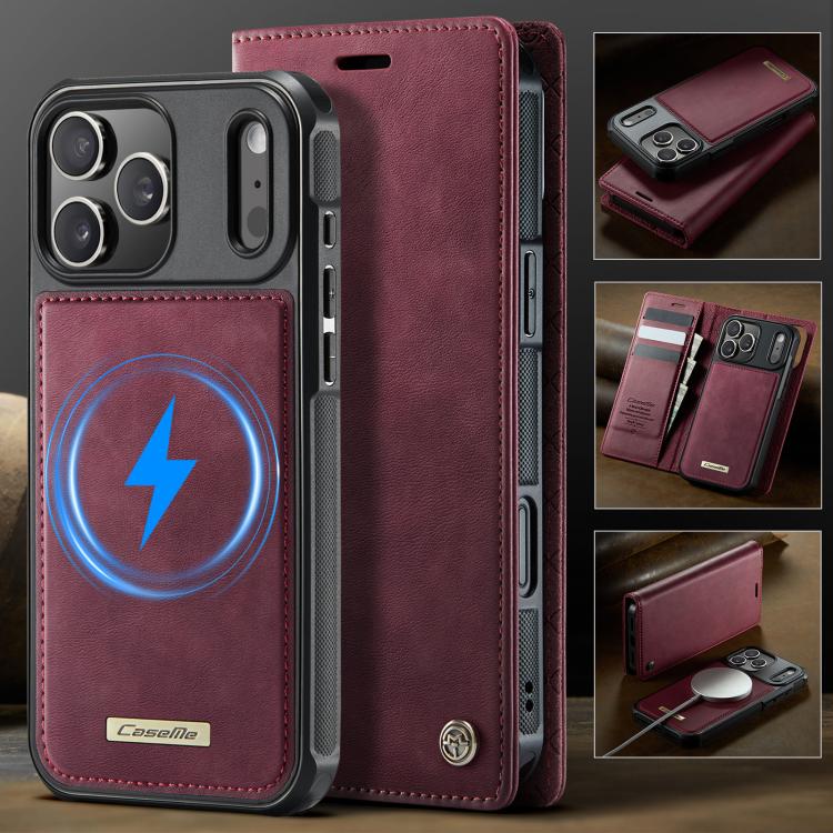 CaseMe C49 MagSafe RFID Blocking Detachable Wallet Leather Phone Case