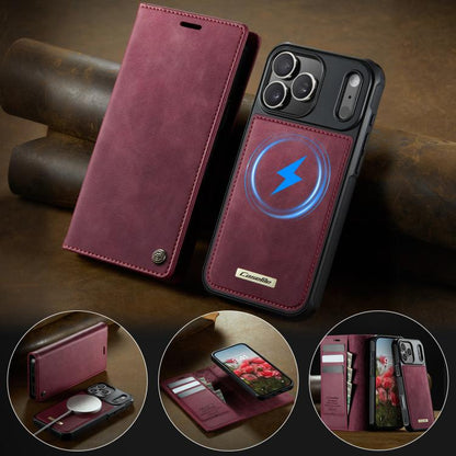 CaseMe C49 MagSafe RFID Blocking Detachable Wallet Leather Phone Case