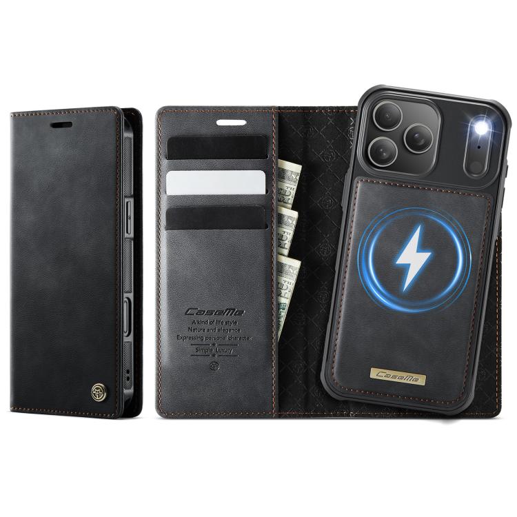 CaseMe C49 MagSafe RFID Blocking Detachable Wallet Leather Phone Case