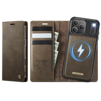 CaseMe C49 MagSafe RFID Blocking Detachable Wallet Leather Phone Case