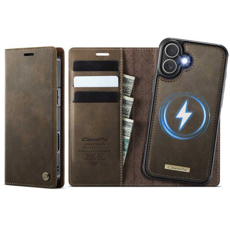 CaseMe C49 MagSafe RFID Blocking Detachable Wallet Leather Phone Case