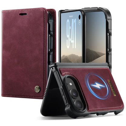 CaseMe C49 MagSafe RFID Blocking Detachable Wallet Leather Phone Case, For iPhone Duo, For iPhone 17 Pro Max, For iPhone 17 Pro, For iPhone 17