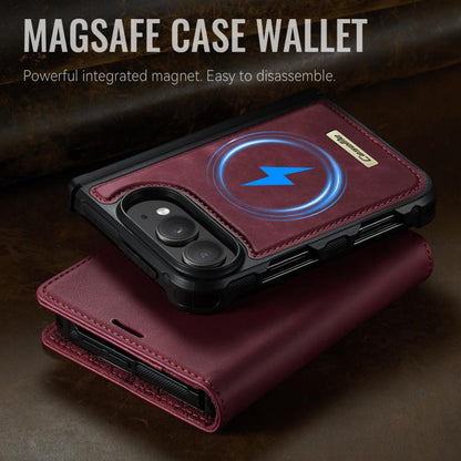CaseMe C49 MagSafe RFID Blocking Detachable Wallet Leather Phone Case, For iPhone Duo, For iPhone 17 Pro Max, For iPhone 17 Pro, For iPhone 17