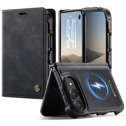 CaseMe C49 MagSafe RFID Blocking Detachable Wallet Leather Phone Case, For iPhone Duo, For iPhone 17 Pro Max, For iPhone 17 Pro, For iPhone 17