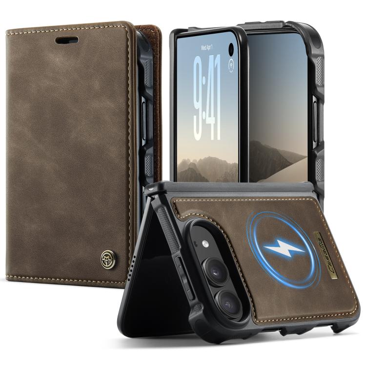 CaseMe C49 MagSafe RFID Blocking Detachable Wallet Leather Phone Case, For iPhone Duo, For iPhone 17 Pro Max, For iPhone 17 Pro, For iPhone 17