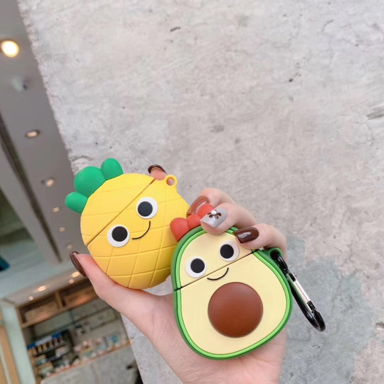 For Apple AirPods 1/2 Generation Universal Couple Avocado And Pineapple Bluetooth Headphone Protective Case