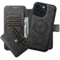 Suteni Q05S1 3-in-1 Detachable Wallet MagSafe Leather Phone Case, For iPhone 16 Pro, For iPhone 16 Plus, For iPhone 16, For iPhone 15 Pro Max, For iPhone 15 Pro, For iPhone 15 Plus, For iPhone 15, For iPhone 14 Plus