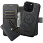 Suteni Q05S1 3-in-1 Detachable Wallet MagSafe Leather Phone Case, For iPhone 16 Pro, For iPhone 16 Plus, For iPhone 16, For iPhone 15 Pro Max, For iPhone 15 Pro, For iPhone 15 Plus, For iPhone 15, For iPhone 14 Plus