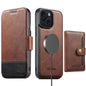 Suteni Q06S1 3-in-1 Splicing Detachable Wallet MagSafe Leather Phone Case, For iPhone 16 Pro, For iPhone 16 Plus, For iPhone 16, For iPhone 15 Pro Max, For iPhone 15 Pro, For iPhone 15 Plus, For iPhone 15, For iPhone 14 Plus