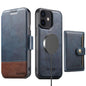 Suteni Q06S1 3-in-1 Splicing Detachable Wallet MagSafe Leather Phone Case, For iPhone 14, For iPhone 14 Pro, For iPhone 14 Pro Max, For iPhone 13 Pro Max, For iPhone 13 Pro, For iPhone 13, For iPhone 12, For iPhone 12 Pro Max