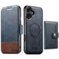 Suteni Q06S1 3-in-1 Splicing Detachable Wallet MagSafe Leather Phone Case, For iPhone 18, For iPhone 18 Pro, For iPhone 18 Pro Max, For iPhone 17 Pro Max, For iPhone 17 Pro, For iPhone 17, For iPhone Air, For iPhone 16 Pro Max