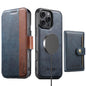 Suteni Q07S1 3-in-1 Detachable Wallet MagSafe Splicing Leather Phone Case, For iPhone 16 Pro, For iPhone 16 Plus, For iPhone 16, For iPhone 15 Pro Max, For iPhone 15 Pro, For iPhone 15 Plus, For iPhone 15, For iPhone 14 Plus