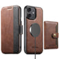 Suteni Q07S1 3-in-1 Detachable Wallet MagSafe Splicing Leather Phone Case, For iPhone 14, For iPhone 14 Pro, For iPhone 14 Pro Max, For iPhone 13 Pro Max, For iPhone 13 Pro, For iPhone 13, For iPhone 12, For iPhone 12 Pro Max