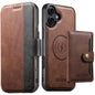 Suteni Q07S1 3-in-1 Detachable Wallet MagSafe Splicing Leather Phone Case, For iPhone 18, For iPhone 18 Pro, For iPhone 18 Pro Max, For iPhone 17 Pro Max, For iPhone 17 Pro, For iPhone 17, For iPhone Air, For iPhone 16 Pro Max