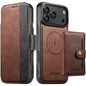 Suteni Q07S1 3-in-1 Detachable Wallet MagSafe Splicing Leather Phone Case, For iPhone 18, For iPhone 18 Pro, For iPhone 18 Pro Max, For iPhone 17 Pro Max, For iPhone 17 Pro, For iPhone 17, For iPhone Air, For iPhone 16 Pro Max