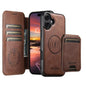 Suteni Q05S2 3-in-1 Detachable Vertical Flip Wallet MagSafe Leather Phone Case, For iPhone 16 Pro, For iPhone 16 Plus, For iPhone 16, For iPhone 15 Pro Max, For iPhone 15 Pro, For iPhone 15 Plus, For iPhone 15, For iPhone 14 Plus