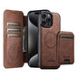 Suteni Q05S2 3-in-1 Detachable Vertical Flip Wallet MagSafe Leather Phone Case, For iPhone 16 Pro, For iPhone 16 Plus, For iPhone 16, For iPhone 15 Pro Max, For iPhone 15 Pro, For iPhone 15 Plus, For iPhone 15, For iPhone 14 Plus
